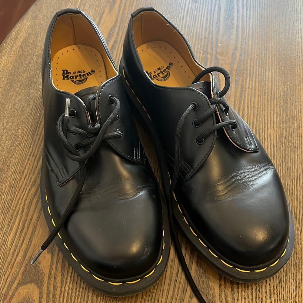 Black Dr Marten lace ups. Worn twice.